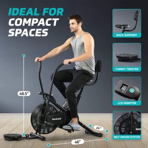 BeatXP Vortex Plus 4M Air Bike Exercise Cycle