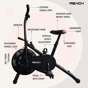 Reach Air Bike Exercise Cycle