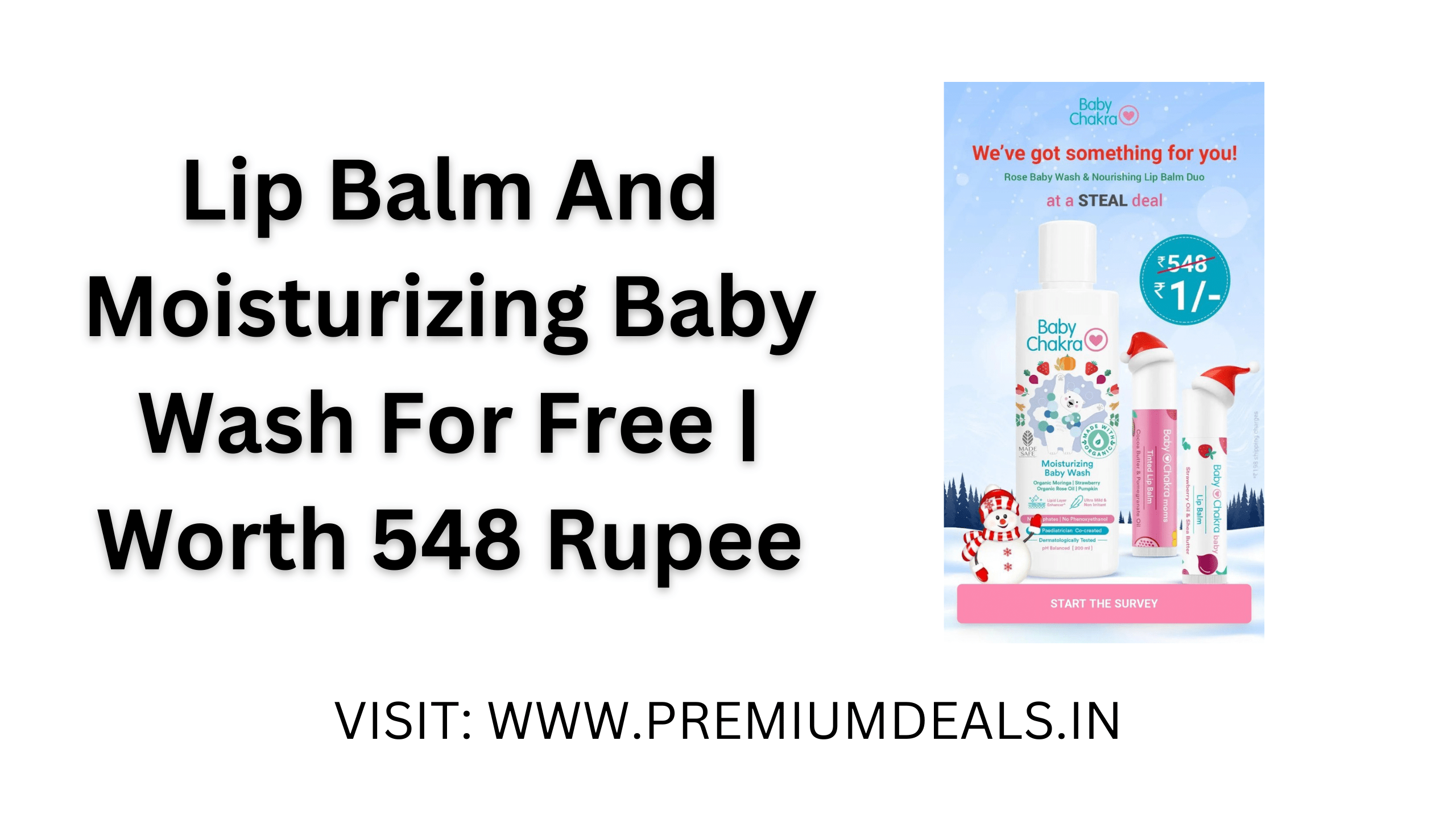 How to get Lip Balm and Moisturizing Baby Wash Free