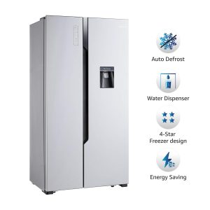 AmazonBasics 564 L Frost Free Side-by-Side Refrigerator