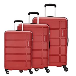 Kamiliant Harrier 3 Pc Set Spinner Trolley 56 + 68 + 78 CM Crimson Red (Small, Medim & Large)