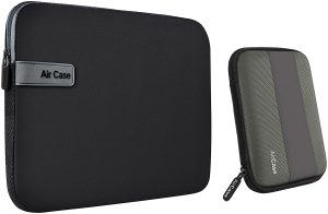 AirCase Laptop Bag Sleeve Case Cover + External Hard Drive Case