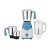 Bajaj Rex DLX 750 W 4 Jars Mixer Grinder, White and Blue