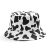 Ek Rag Cow Print Printed Bucket hat, Fisherman, Beach Bucket Hat, Unisex 100% Cotton Foldable Bucket Beach Sun Hat White Black Unisex 100% Cotton Foldable Bucket Beach Sun Hat