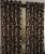 FARRELL Polyester Floral Window Curtain, 4 x 5 Feet, Dark Brown, 1 Piece