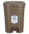 Kolorr Stitch Pedal Waste Bin Modern Design Trash Can Plastic Dustbin – 15L (Brown)