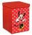 Kuber Industries Disney Minnie Print Non Woven Fabric Foldable Laundry Basket
