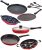 Nirlon Non-Stick Aluminium Cookware Gift Set of 9 Pieces (Gas Compatible) (2.6mm_FT13_CT11_TP_AP(7)_AP(12)_FP12_3spoon)