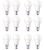 PHILIPS E27 7-Watt LED Bulbs WW (Pack of 12, Warm White)