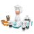 Russell Hobbs Livia750 (750 Watt) Full Copper Motor Mixer Grinder with 3 Stainless Steel Jar + 1 Juicer Jar (White)